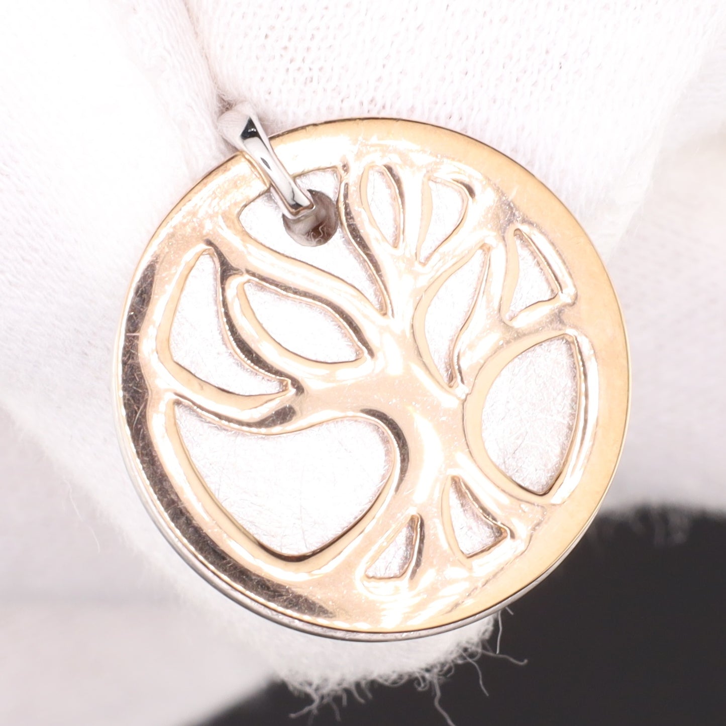 Anhänger Lebensbaum rose/silb