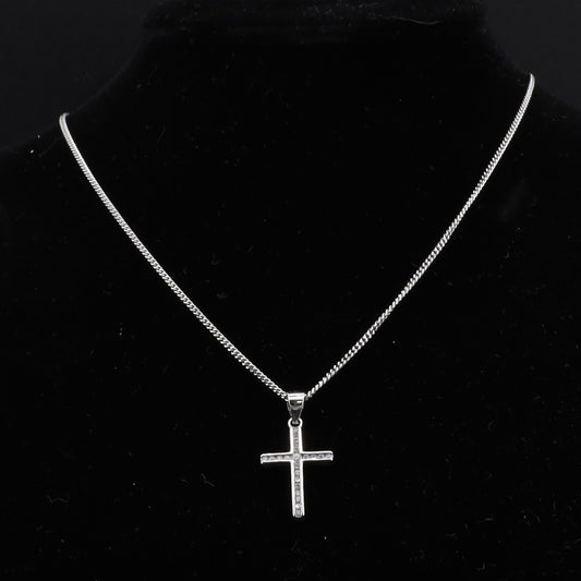 Collier Kreuz Zirkonia