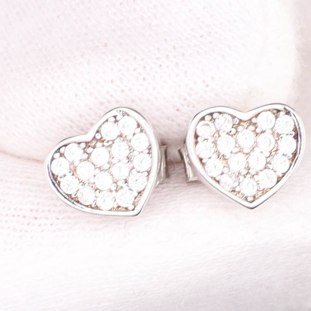 Ohrstecker Herz Zirkonia