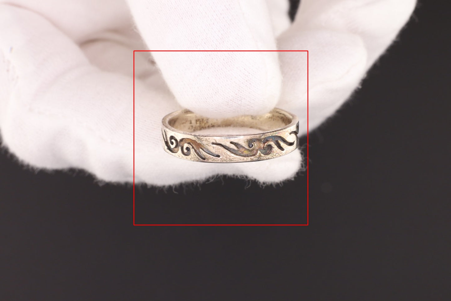 Ring geschwärtzt - Größe / Maß 67