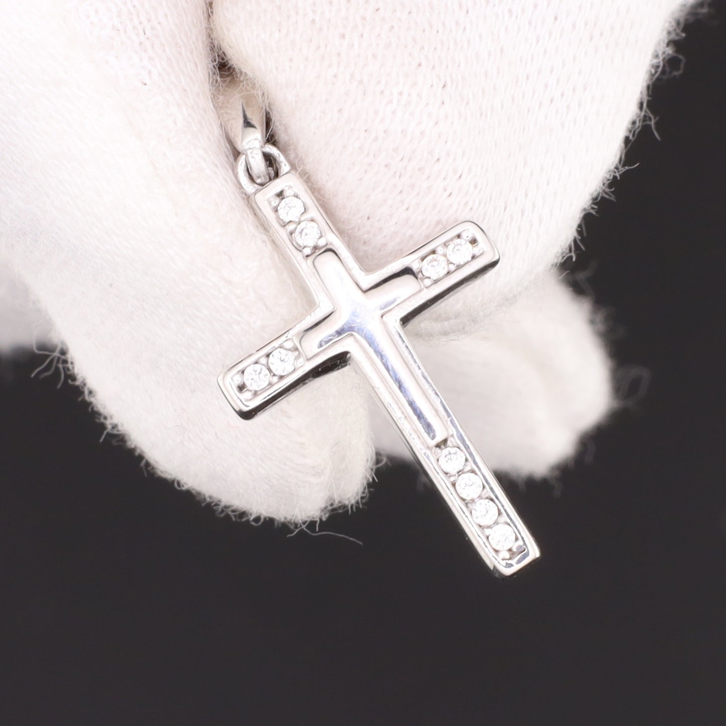 Anhänger Kreuz Zirkonia