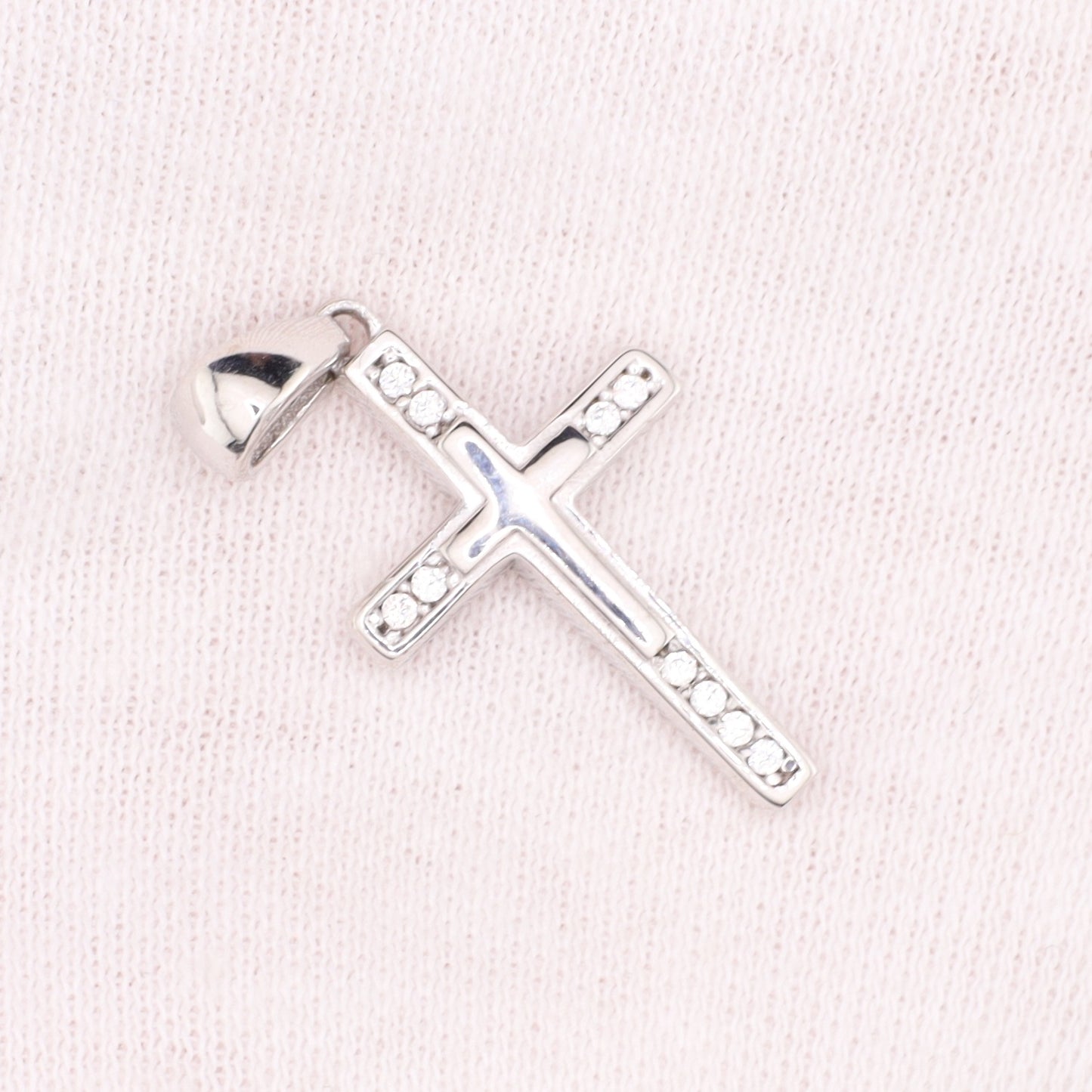 Anhänger Kreuz Zirkonia