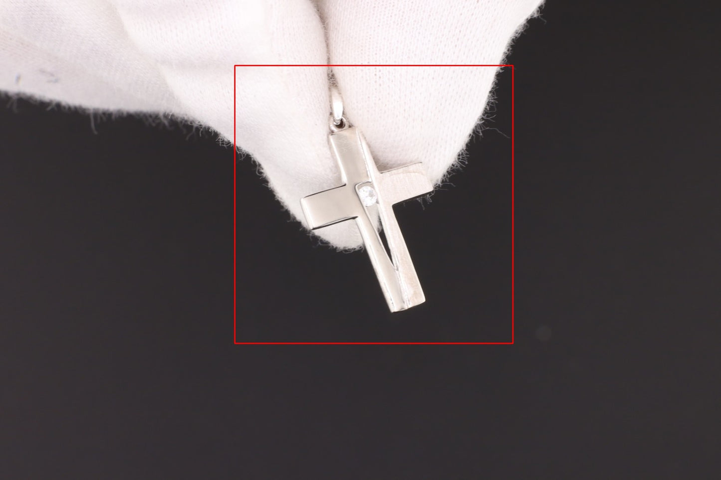 Anhänger Kreuz Zirkonia